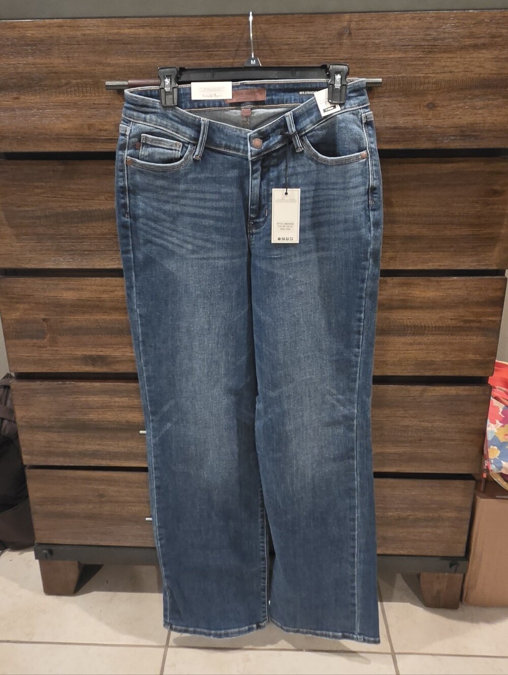 Judy Blues Women's Jeans - Blue 90s Straight Fit Size 9